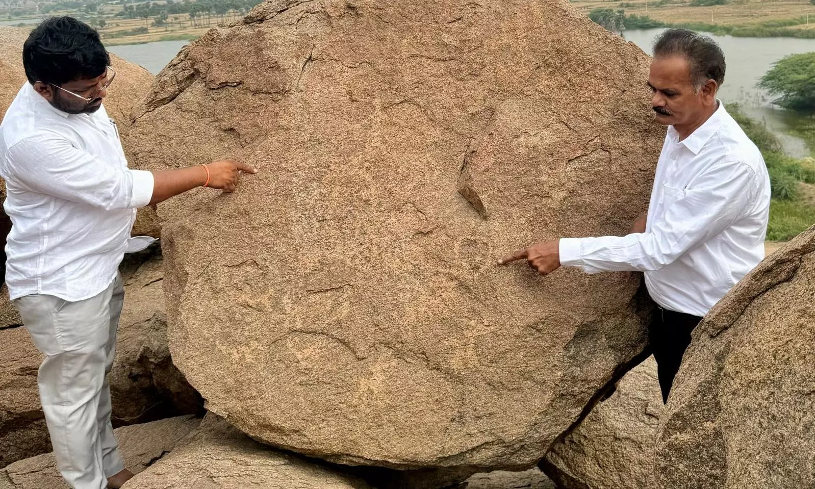 Prehistoric Rock Art from Neolithic Period Found in Telangana