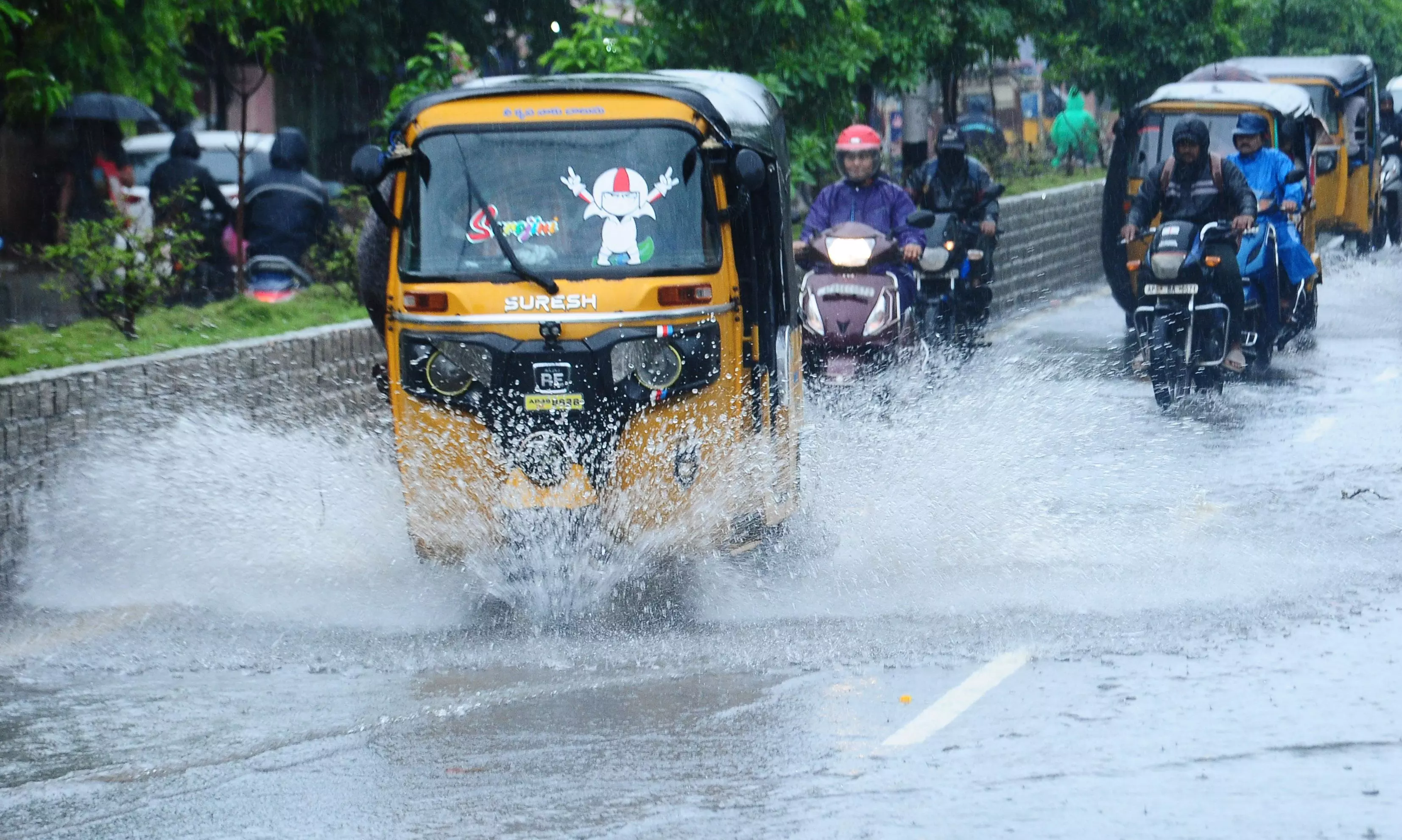Rains Lash AP; Highest 7.1 cm Rainfall in Kakinada