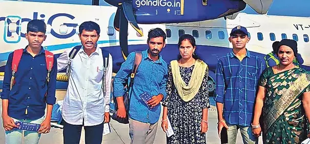 Vizianagaram Teacher Fulfills Promise, Takes Top Students on Flight