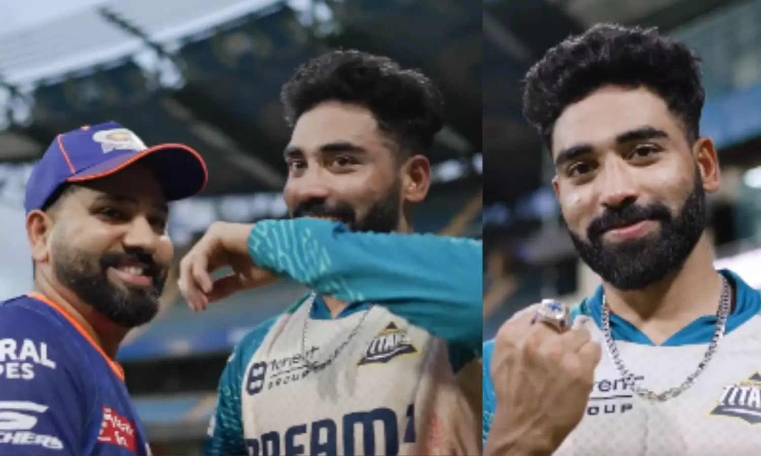 Siraj Gets Special T20 World Cup Ring From Rohit Sharma Siraj Gets Special T20 World Cup Ring From Rohit Sharma