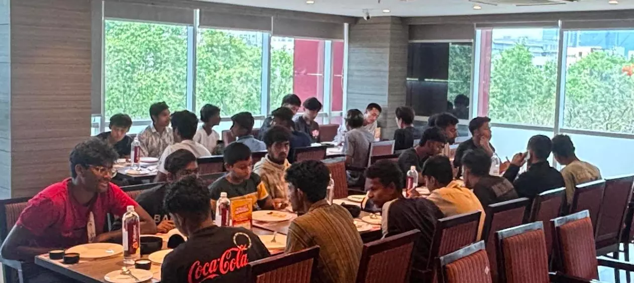 Paradise Cheers REEDS Tarnaka FC For Lunch As They Prep For National Level I-League 3