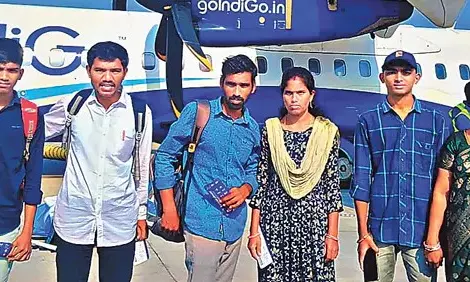 Vizianagaram Teacher Fulfills Promise, Takes Top Students on Flight