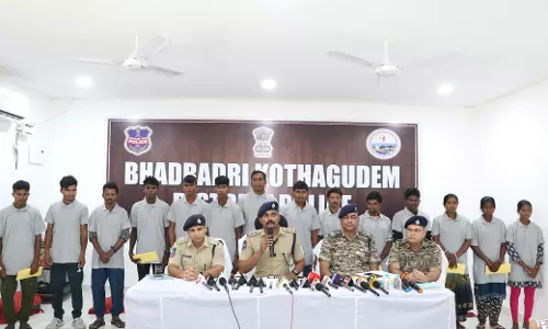 14 Members Of CPI (Maoist) Surrender Before Bhadradri- Kothagudem Police