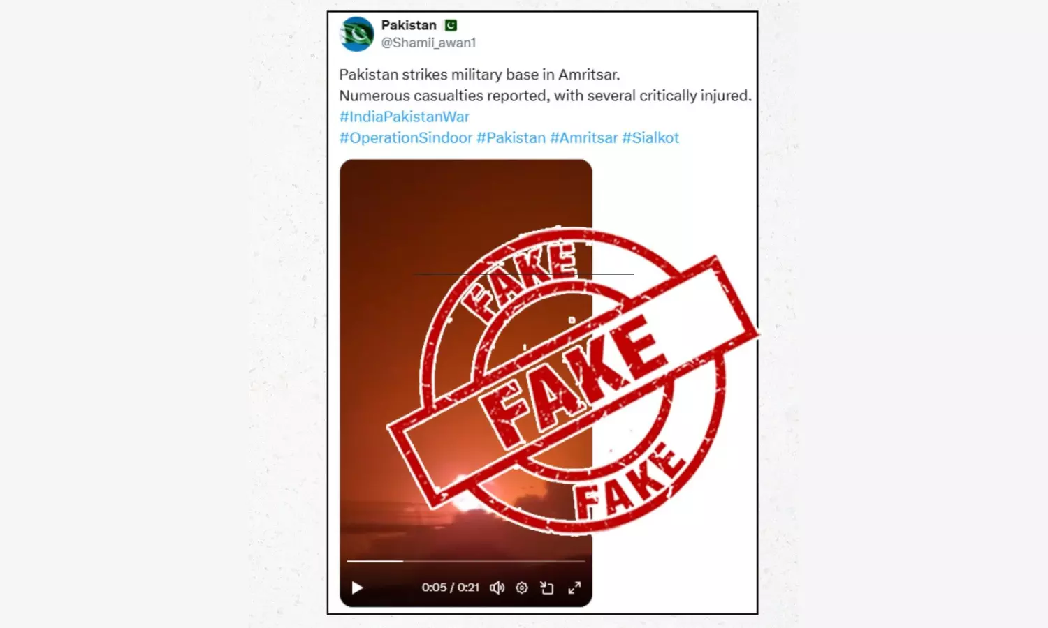 Fact Check: Did Pakistan Strike Military Base In Amritsar?