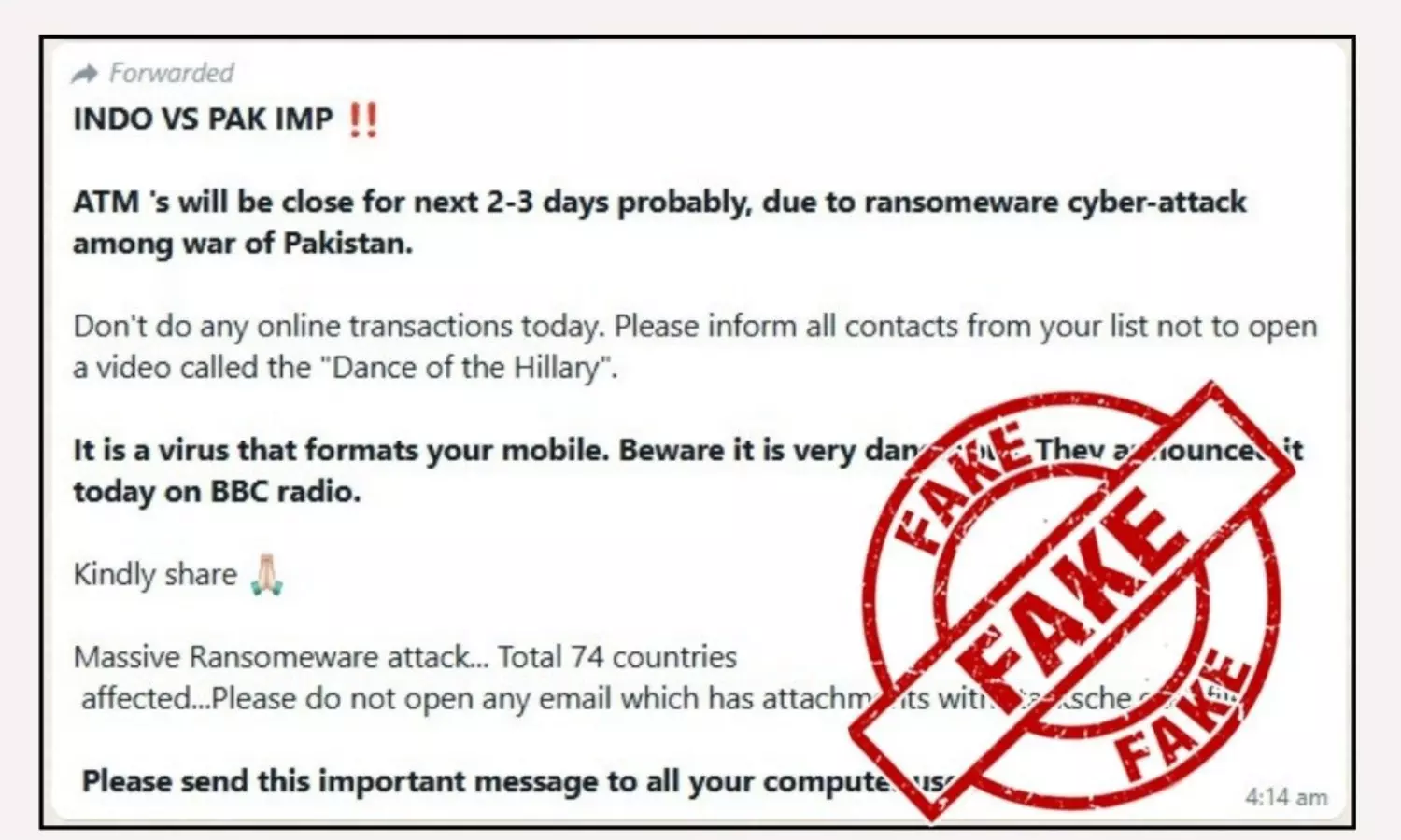 Fact Check: Will ATMs Be Closed For 3 Days Due To Ind-Pak Tensions? Fact Check: Will ATMs Be Closed For 3 Days Due To Ind-Pak Tensions?