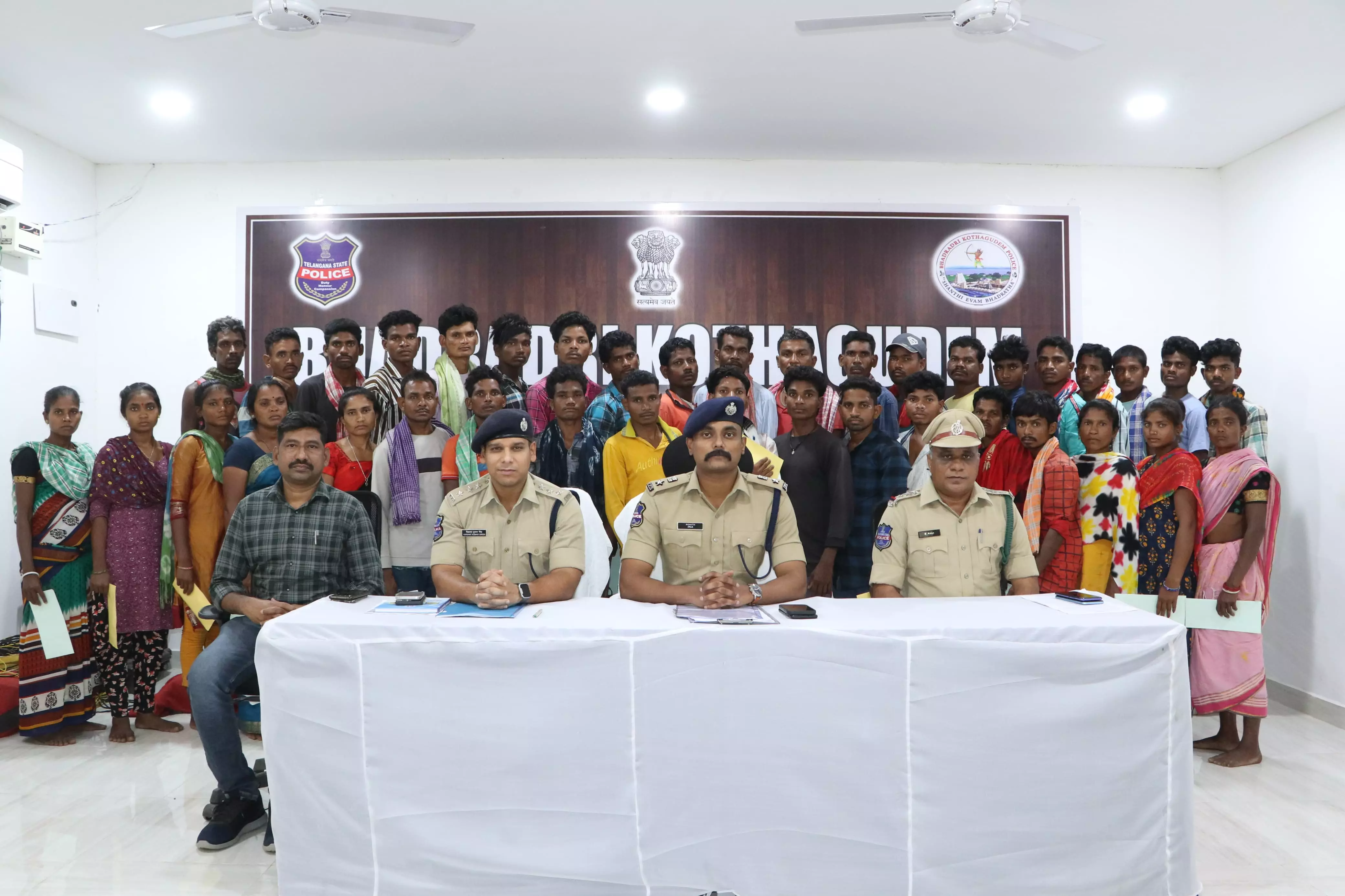 38 Members Of CPI (Maoist) Surrender Before Bhadradri-Kothagudem Police