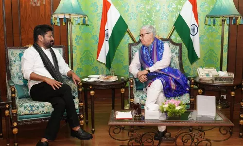 Telangana CM Revanth Meets Guv Varma