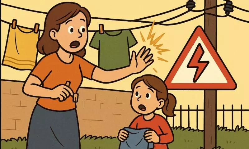 Mother-Son Duo Electrocuted While Drying Clothes In Keonjhar; Another Woman Critical