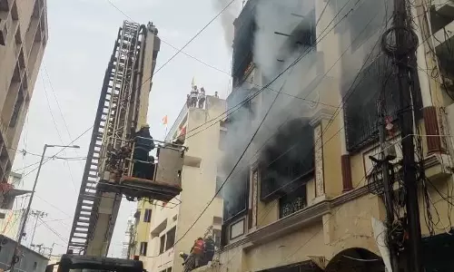 Fire In Maharajgunj Triggers Panic; Infant Among 8 Rescued