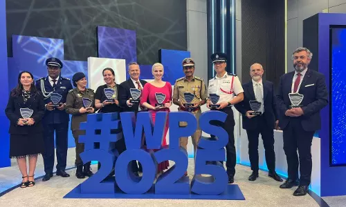 Hyderabad CP Anand Receives Excellence Award At Dubai Police Summit