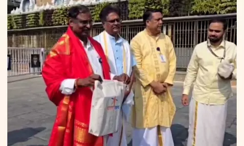 ISRO Chief Narayanan Seeks Blessings At Tirumala Shrine Ahead Of PSLV-C61 Launch