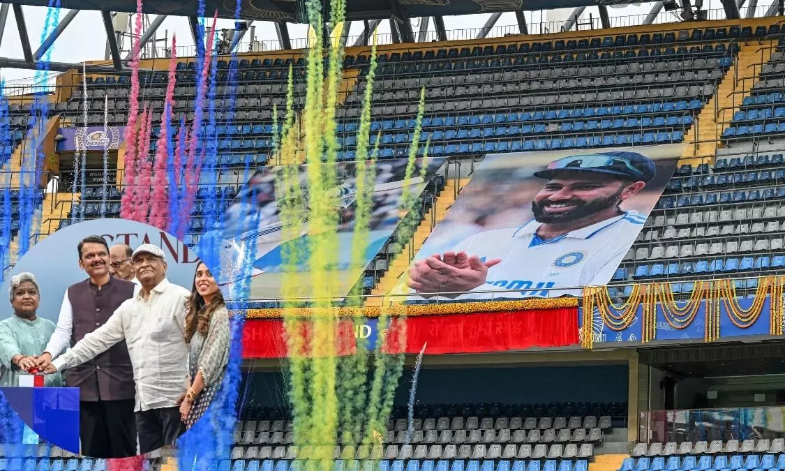Emotional Rohit Watches His Parents Unveil Rohit Sharma Stand at Wankhede