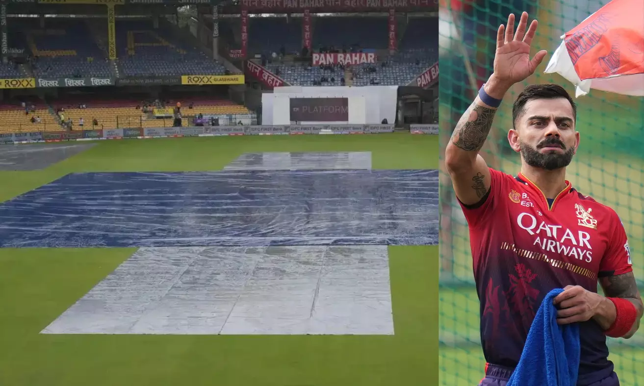 雨の脅威は、ファンがKokhliへのオマージュを計画しているため、KKRに対してRCBに影を投げかけます 雨の脅威は、ファンがKokhliへのオマージュを計画しているため、KKRに対してRCBに影を投げかけます