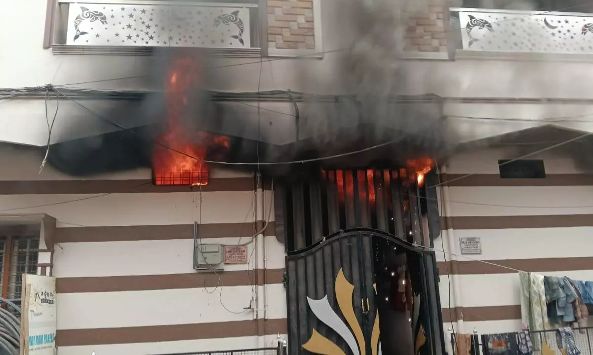 Fire at Building in Mailardevpally, 50 Rescued, None Hurt