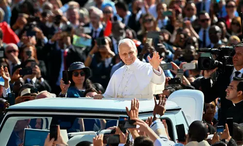 Pope Leo XIV Greets Crowds In First Popemobile Ride Before Installation As Pontiff Pope Leo XIV Greets Crowds In First Popemobile Ride Before Installation As Pontiff