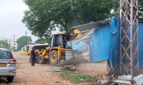 HYDRAA Clears Encroachments in Hydernagar, Restoring Land to 79 Owners