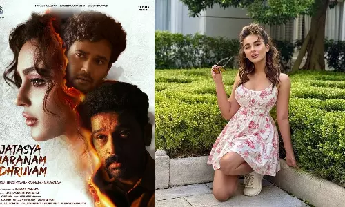 Seerat Kapoor Kicks Off Promotions for Jatasya Marunum Dhruvum