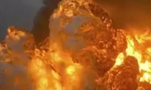 Car Catches Fire Near Petrol Bunk in Gachibowli