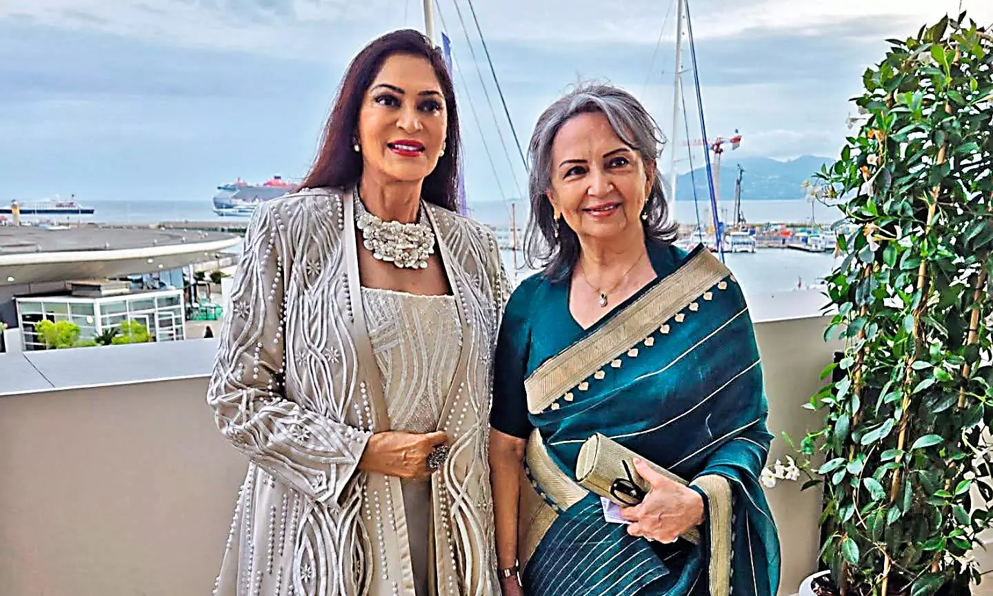 Sharmila, Simi Stun at Cannes 2025