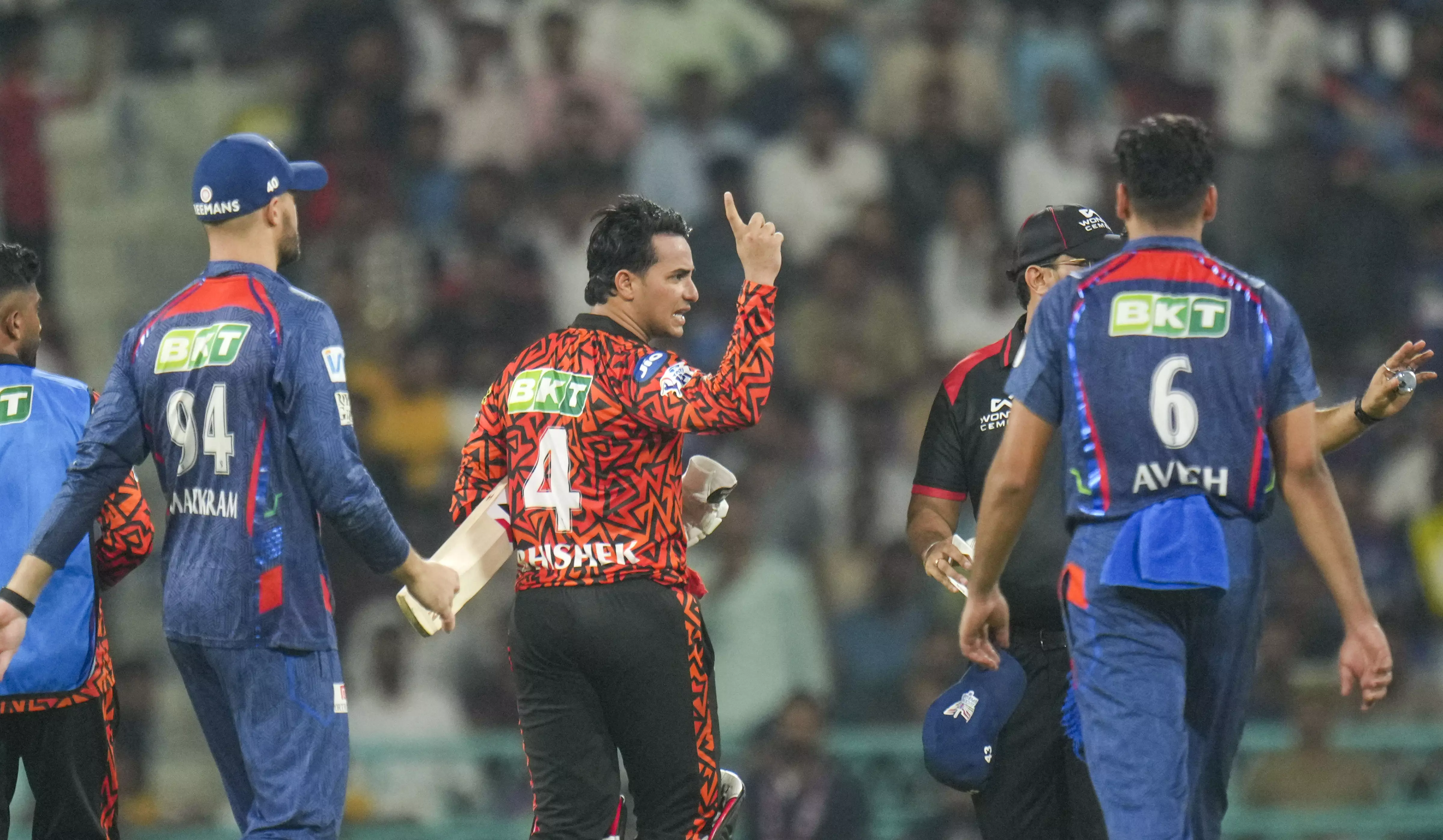 Fiery Face-Off: Abhishek, Rathi Clash in Heated IPL 2025 Showdown