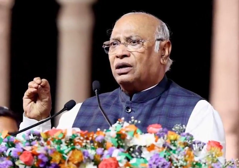 Re-Elected, Mallikarjun Kharge Takes Oath As Rajya Sabha Member