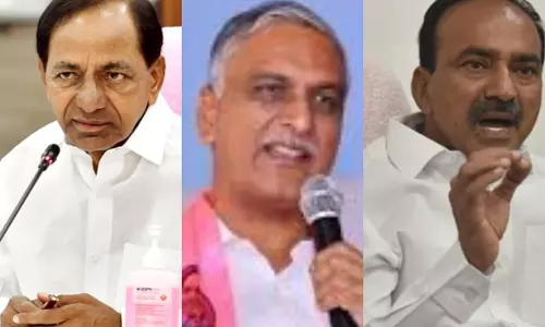 Political Battle Likely Ahead Over KLIS Notices to KCR, Harish, Etala