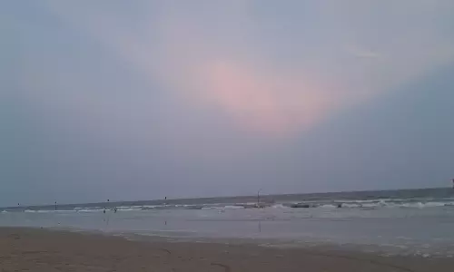 Security Tightened At Suryalanka Beach After Cyclone Impact