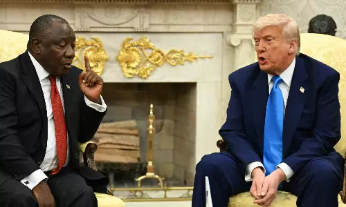 Trump Ambushes S. African President Over Genocide Accusation