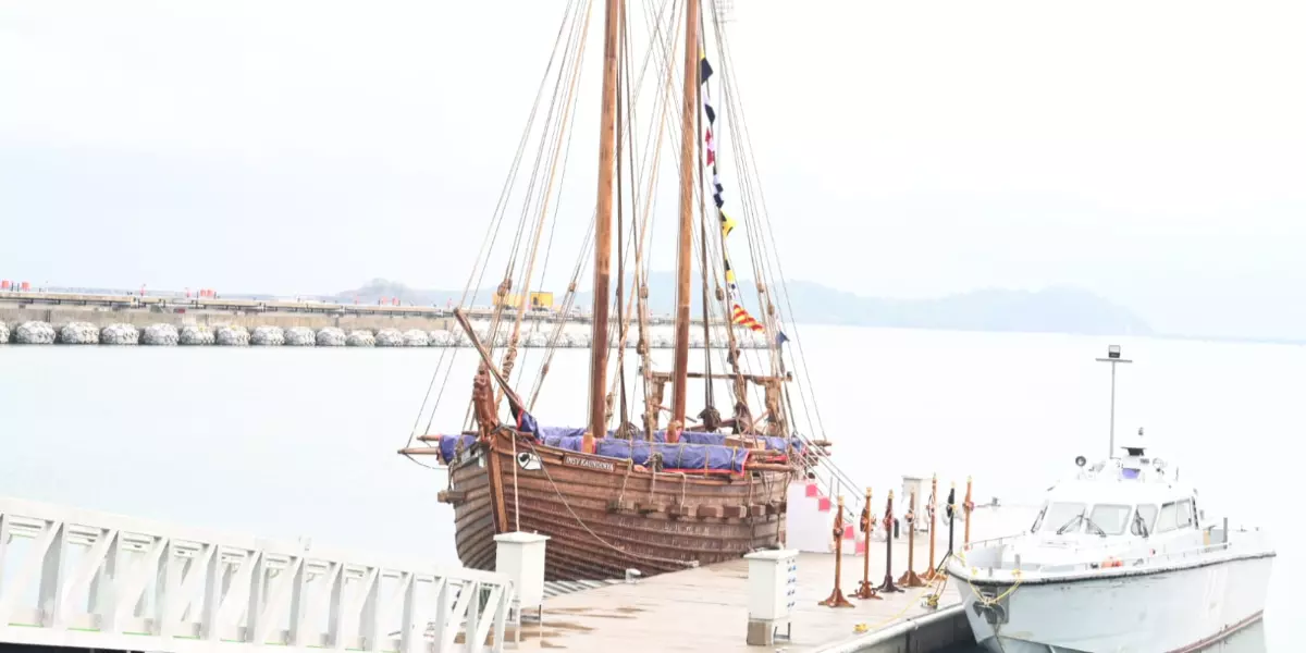 INSV Kaundinya: Indian Navy Launches Ship Without Engines Or Weapons