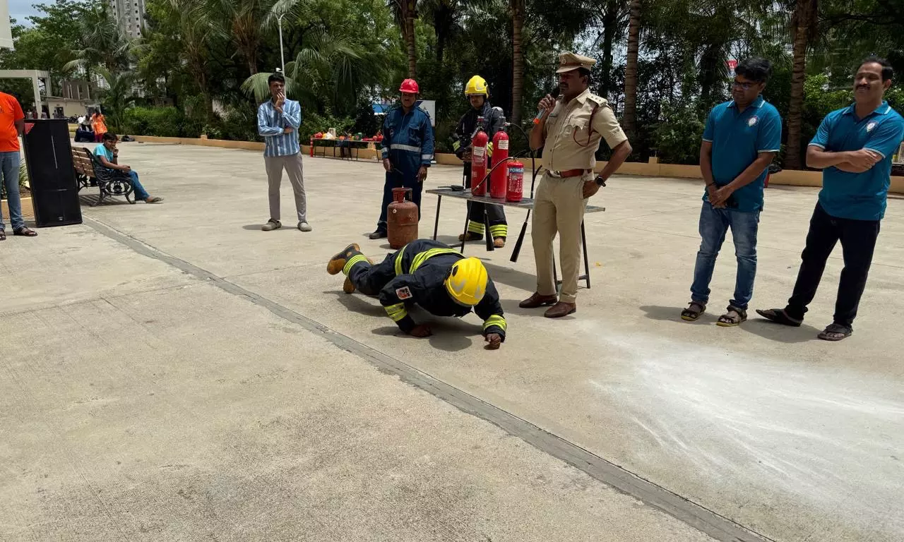 Fire Safety Drills Held At Tellapur