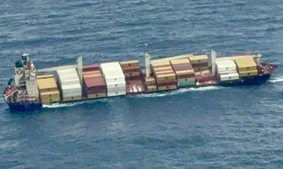 Liberian Shipwreck Containers Wash Up On Kerala Coast Amid Oil Spill Crisis Liberian Shipwreck Containers Wash Up On Kerala Coast Amid Oil Spill Crisis