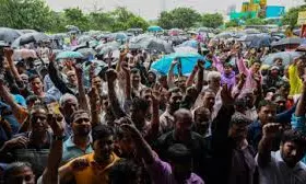 Street Vendors Protest Police Harassment