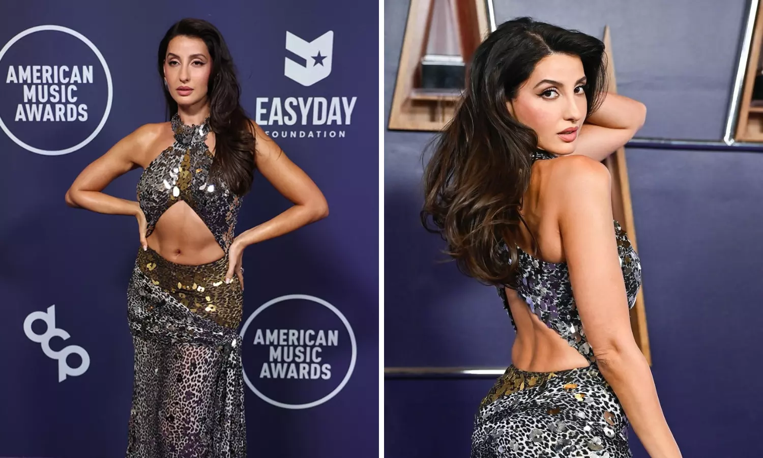 Nora Fatehi attends the 2025 American Music Awards in Las Vegas