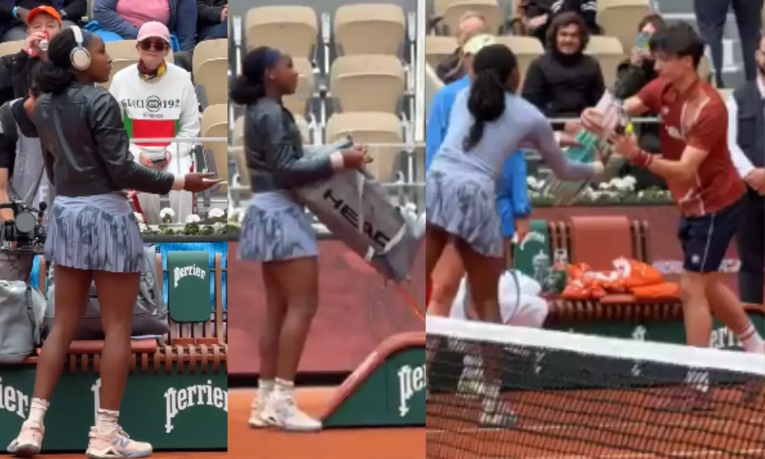 Watch: French Opens LOL Moment as Coco Gauff Shows Up Without Rackets