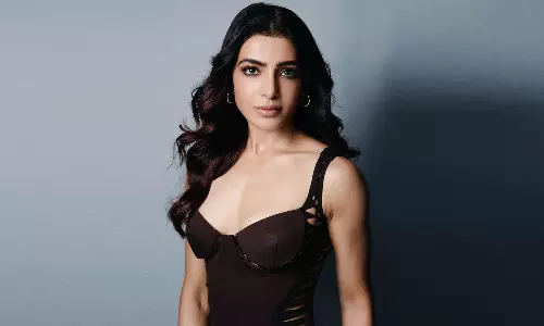 Samantha Ruth Prabhu Wows in Chic Brown Cutout Dress