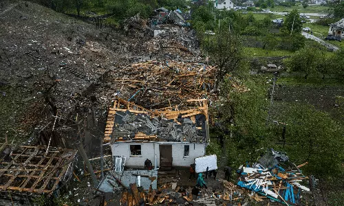 Russia Seizes Ukrainian Border Villages As Its Massive Bombing Campaign Slows