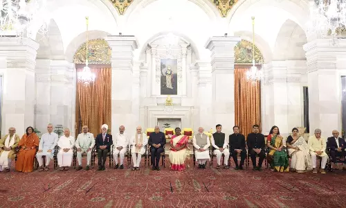 President Confers Padma Awards at a Ceremony
