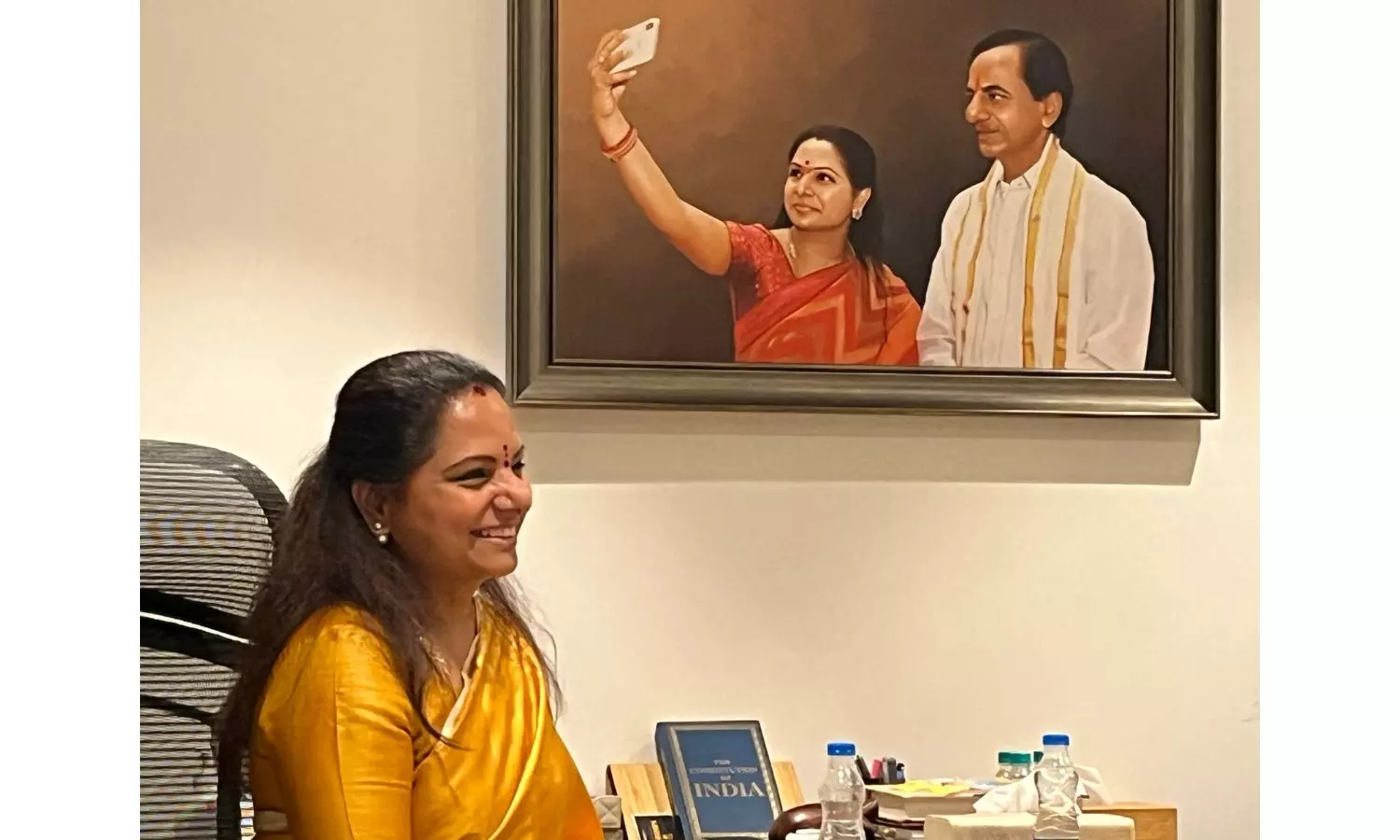 Coverts in BRS Trying to Force Merger With BJP, Alleges Kavitha