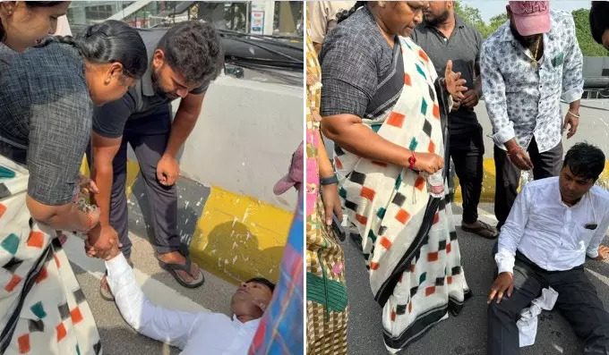 Minister Seethakkas Quick Action Saves Motorist Suffering Seizure