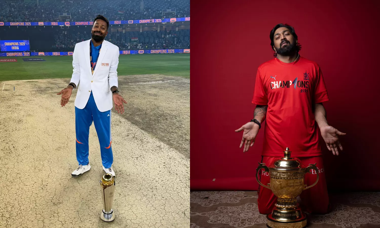 IPL 2025: Krunal Pandya Strikes Hardiks Iconic Pose after RCBs Win