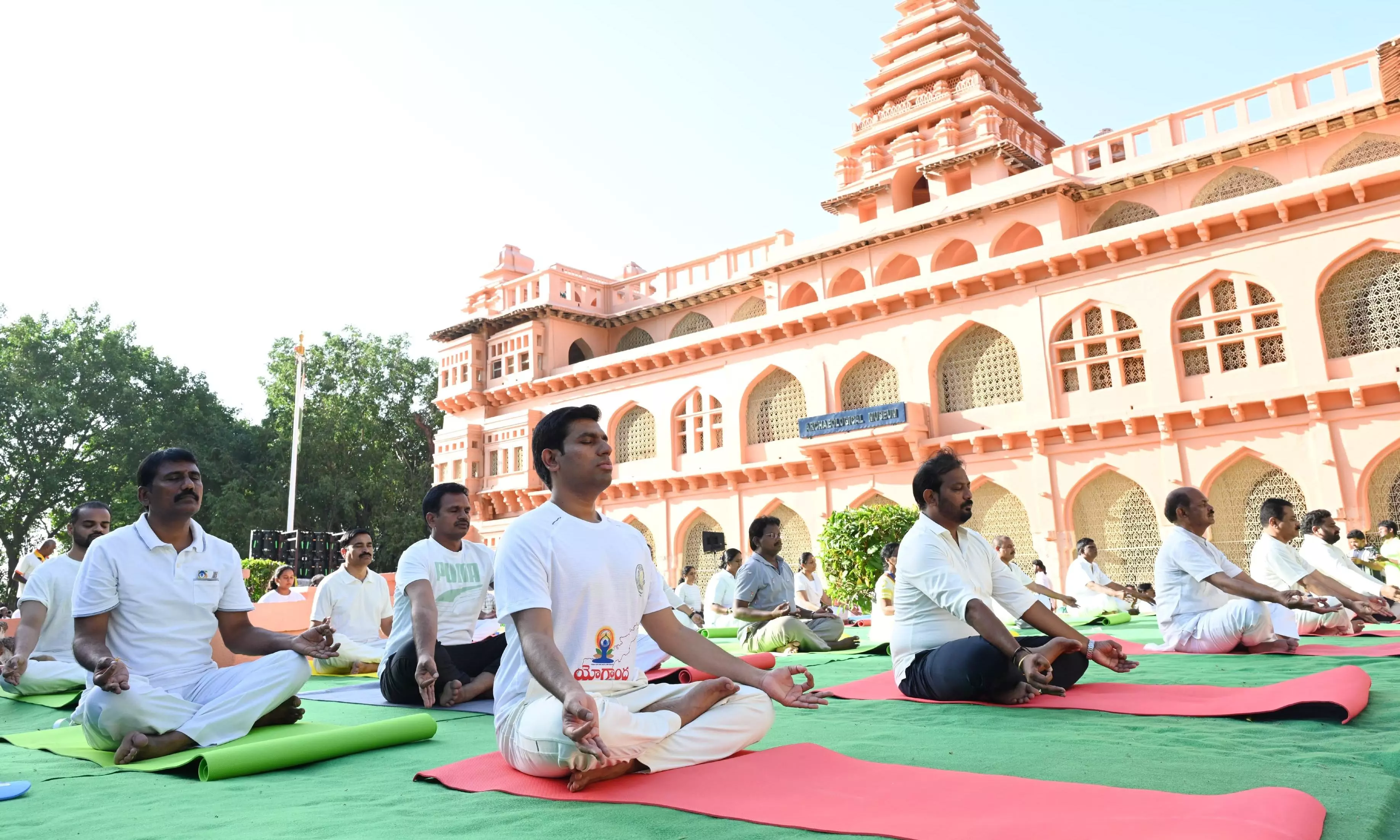 Yogandhra 2025: Yoga Session Held At Chandragiri Fort