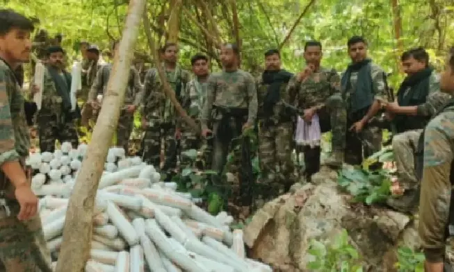 Huge Explosives Haul Recovered from Maoists by Security Forces