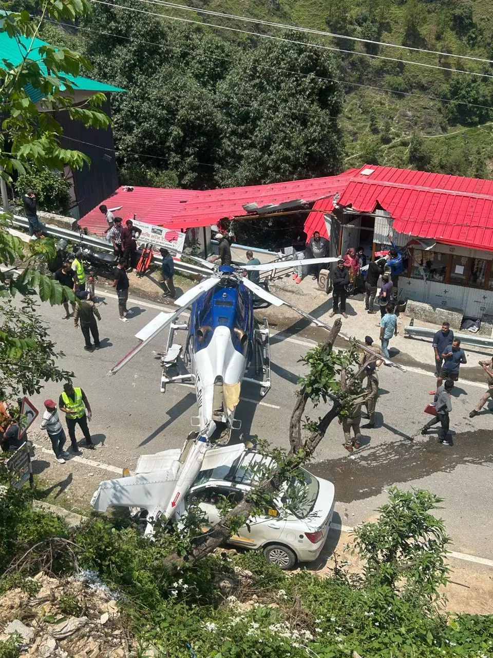 Helicopter On Way to Kedarnath Crashlands on Highway, All Safe