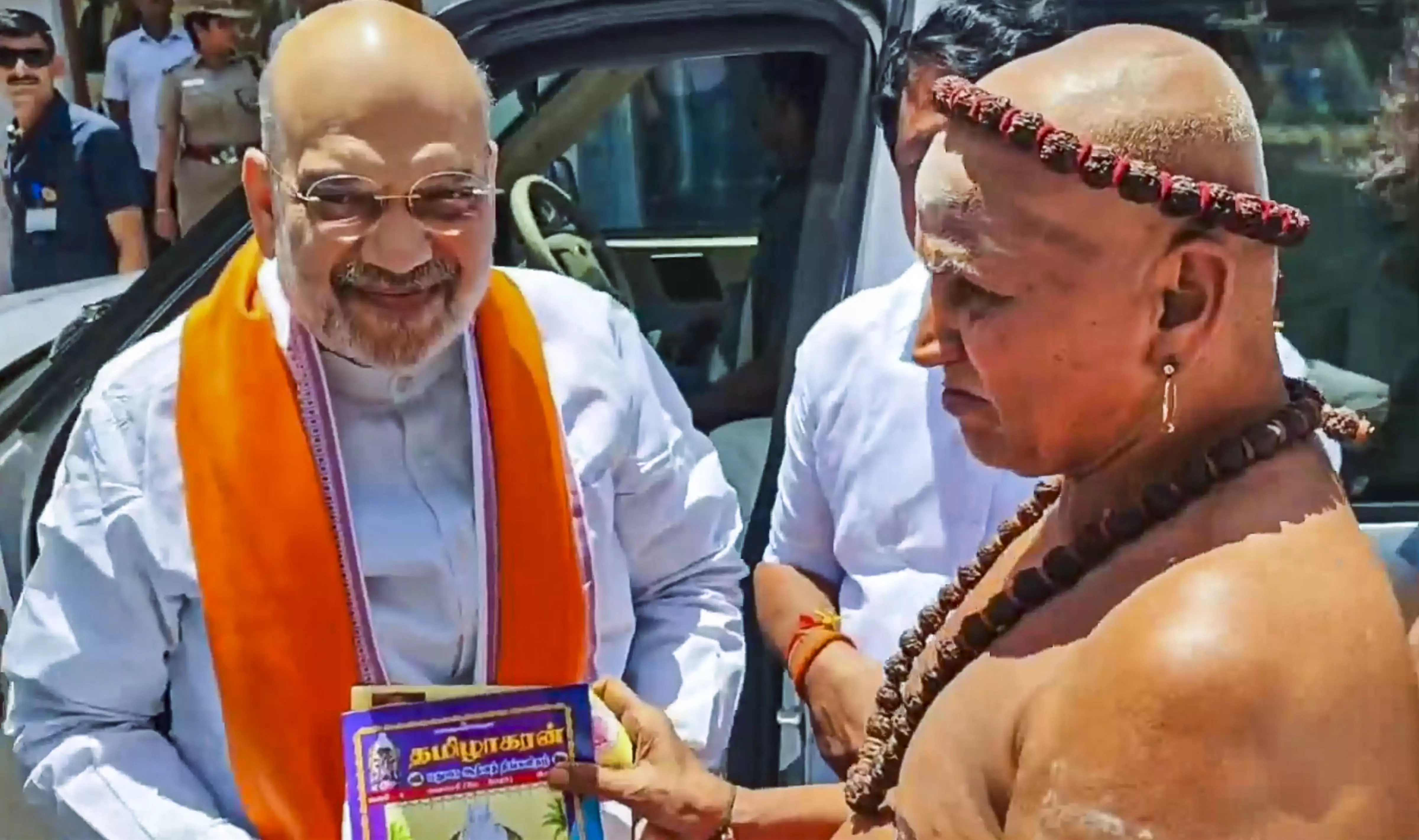 Amit Shah Worships At Meenakshi Temple In Tamil Nadu