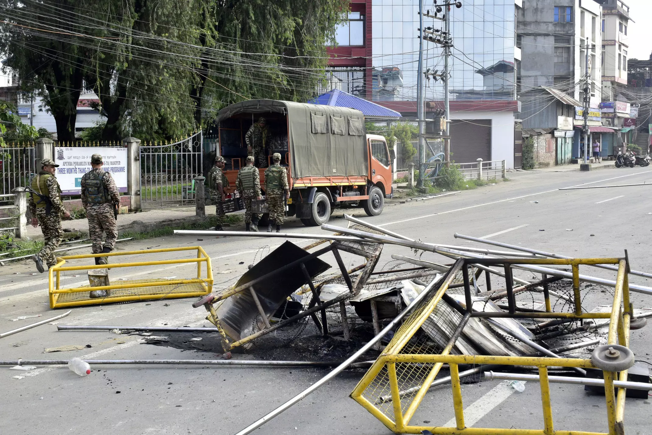 Massive Protests in Manipur After Arrest of 5 Volunteers Massive Protests in Manipur After Arrest of 5 Volunteers