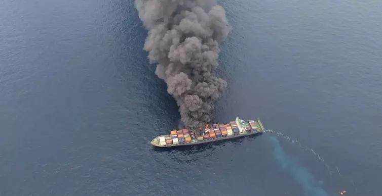 18 Crew Members Rescued From Fire-Hit Singapore Container Ship, Brought To Mangaluru