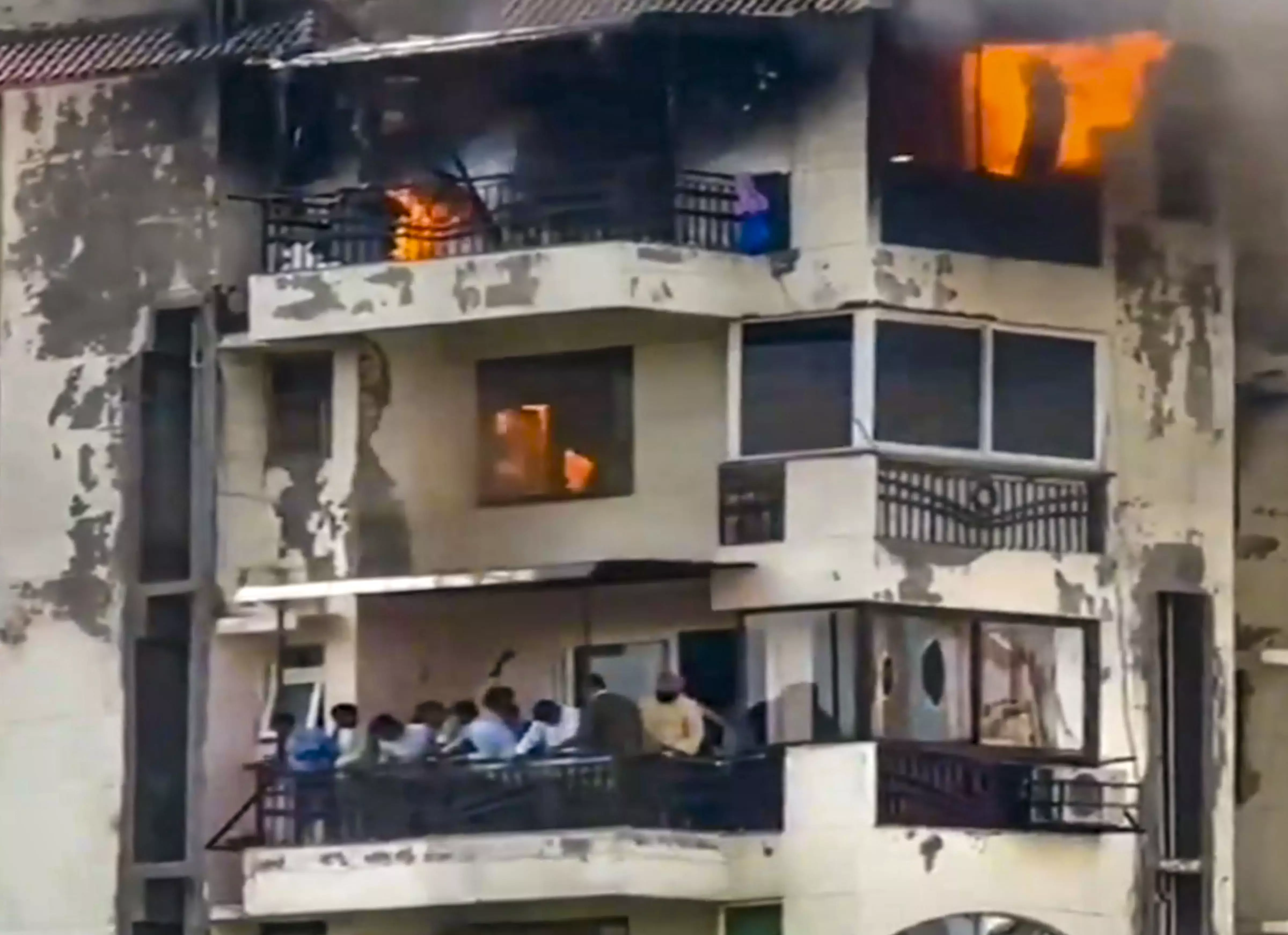 Fire at Housing Apartment in Delhis Dwarka; 8 Tenders Rushed