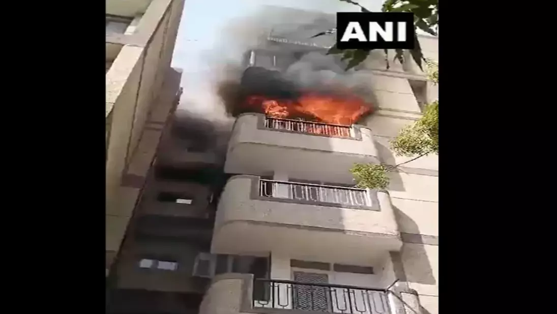 Father and Two Children Die Jumping from Fire-Hit Dwarka Apartment
