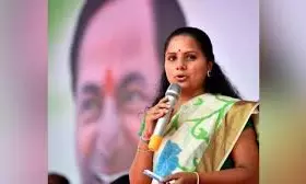Hyderabad Police Detain MLC Kavitha For Staging Protest At Bus Bhavan