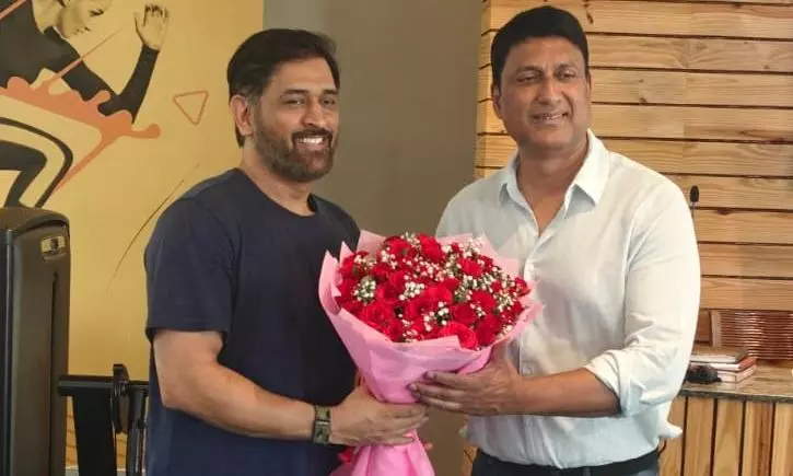 JSCA President Meets MS Dhoni; Congratulates Him On ICC Hall of Fame Honour